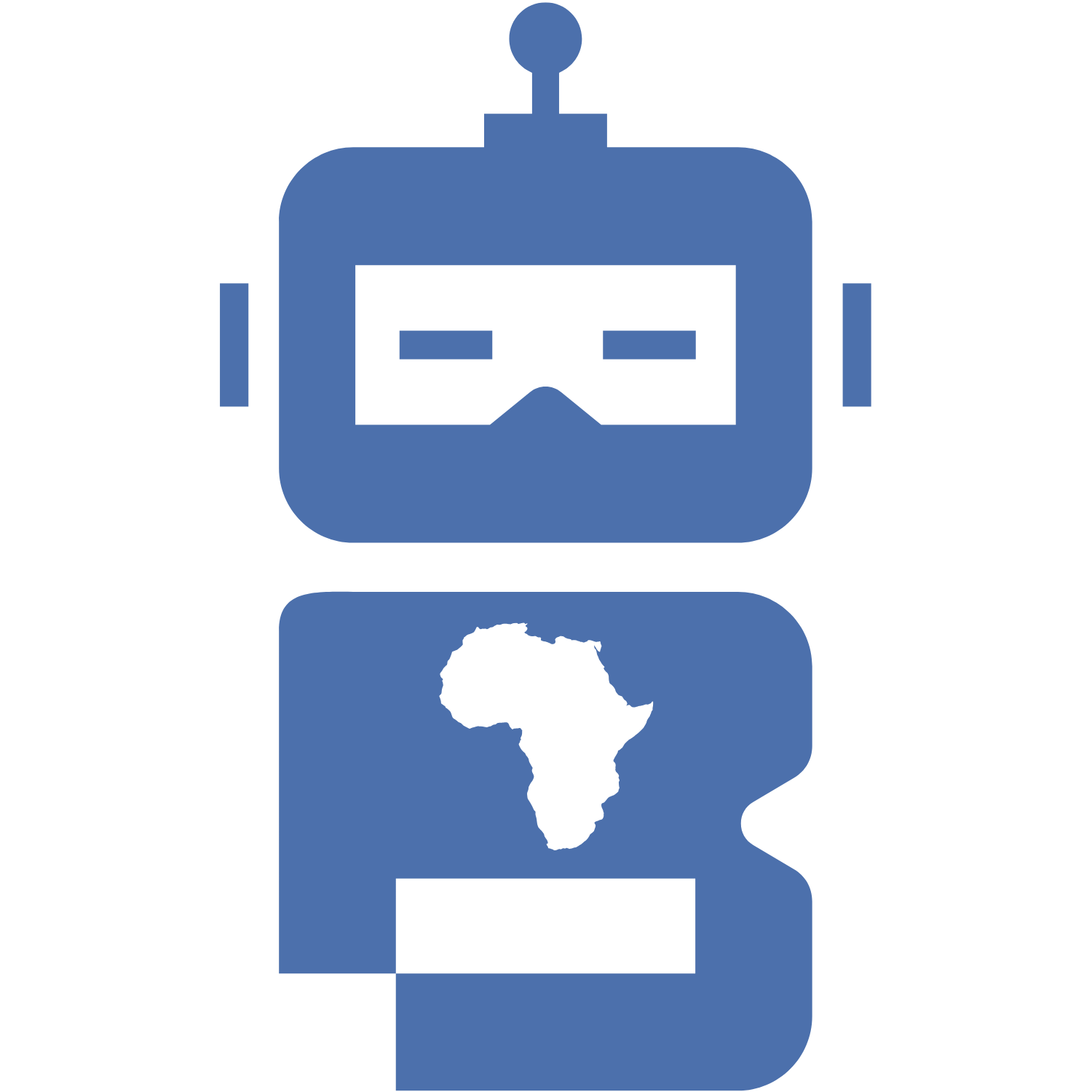 Dark Blue & White Robot Logo (3) Dark Blue & White Robot Logo (3)